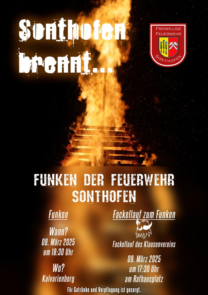 Funkenfeuer 2025 | Freiwillige Feuerwehr Sonthofen