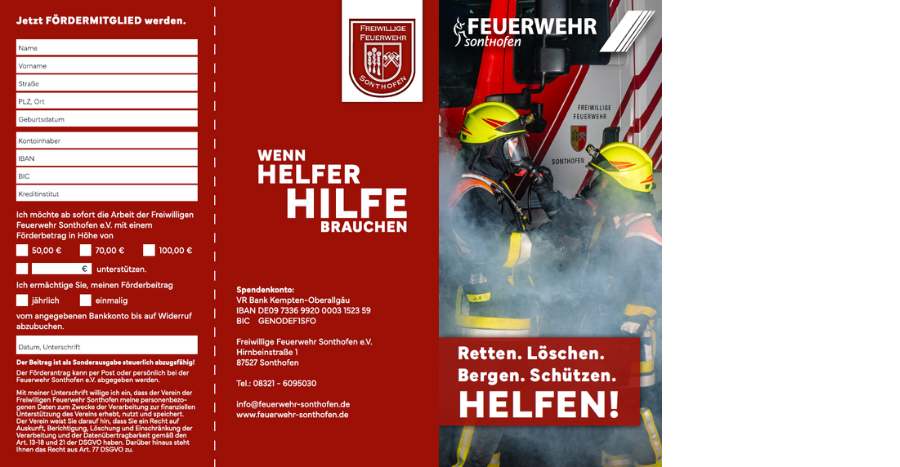 Fördermitgliedschaft Feuerwehr Sonthofen